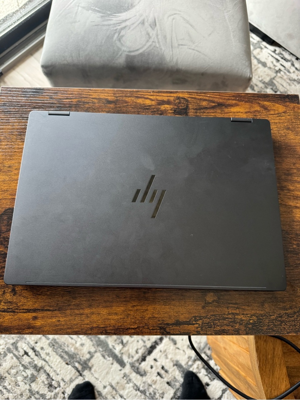 HP Black Laptop with Subtle Logo Finish